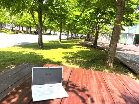 図書館でインプット